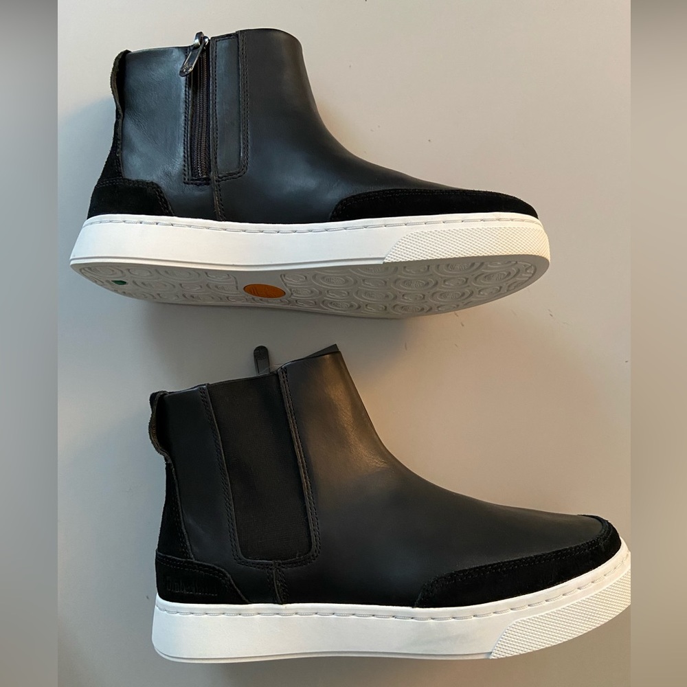 Timberland Atlanta Green Chelsea boots sz 7.5 black